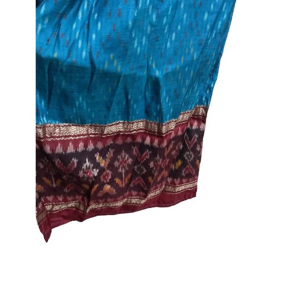 Kashi Silk Jacket Robe Kimono 100% Silk Open Front Boho Hippie One Size - Picture 5 of 12